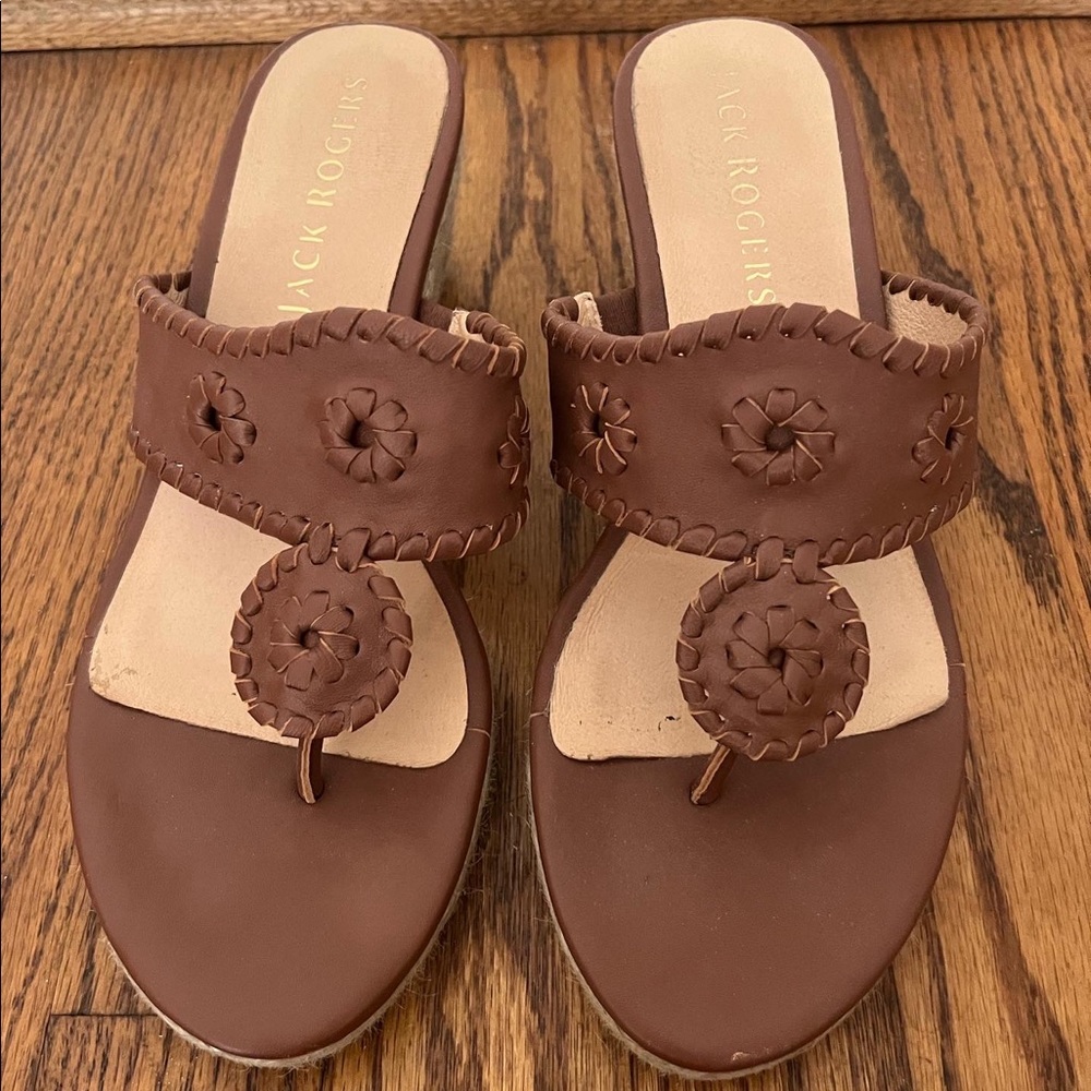 Jack Rogers wedges. Size 8.